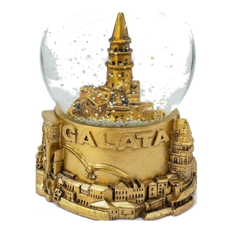 Kar Küresi – Galata, Altın Kaideli – D&Y Hediyelik