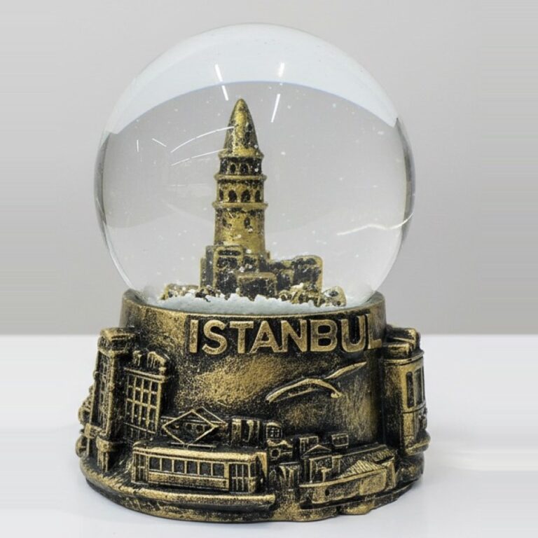 Kar Küresi – Galata Kulesi, Antik Altın – D&Y Hediyelik