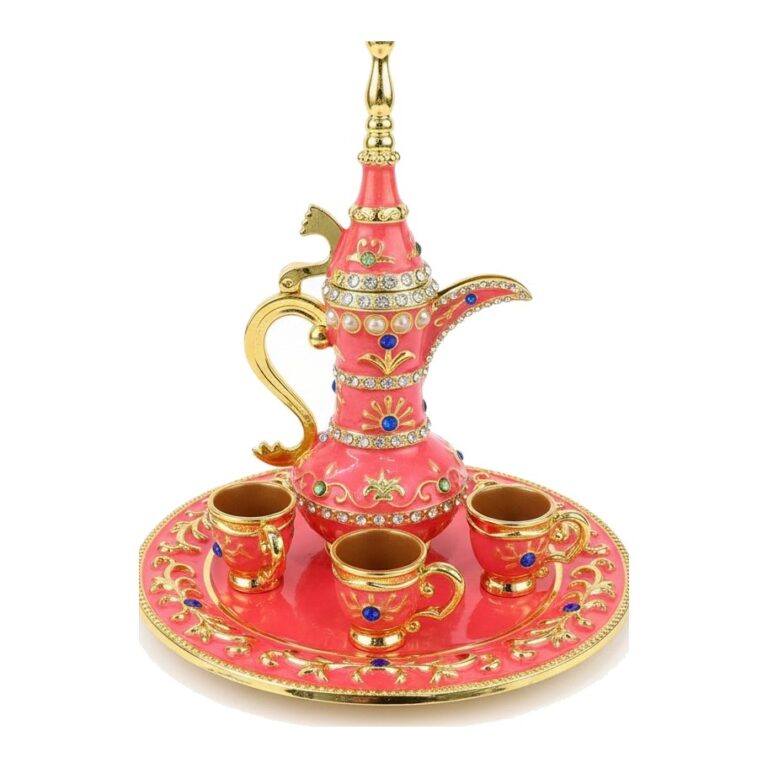 Mineli İbrik Seti – Büyük Boy, Mercan – D&Y Hediyelik